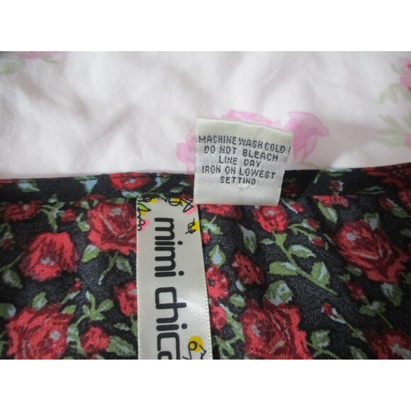 Mimi Chica Womens Top Size S Long Sleeve Multicolored Floral V Neck - Picture 4 of 5
